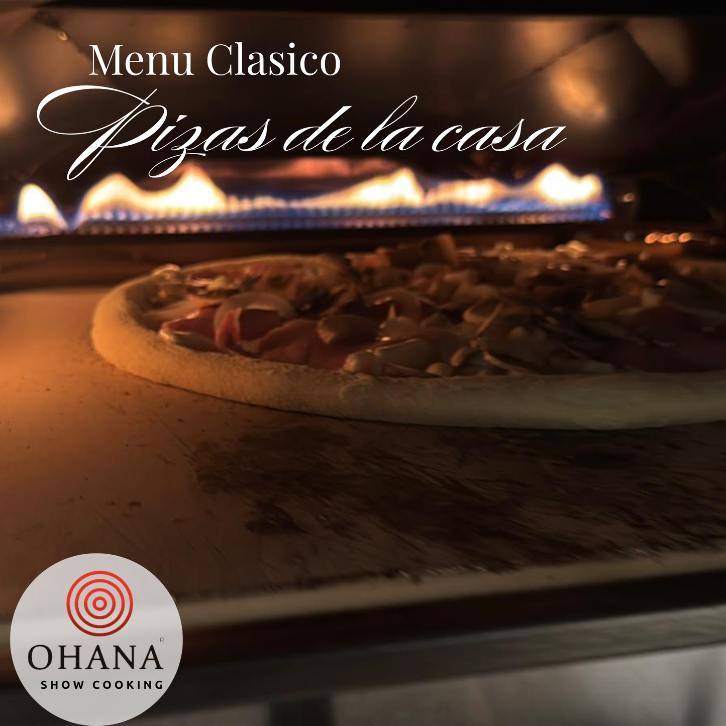 Menú Clásico Pizzas de la Casa🍕 pizzas artesanas elaboradas en directo 🧀 Ingredientes de alta calidad 👨🍳 Elaboración en directo en tu casa o evento