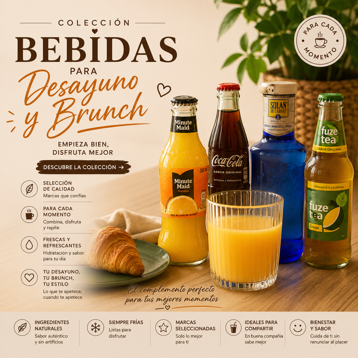 Bebidas para desayuno y Brunch